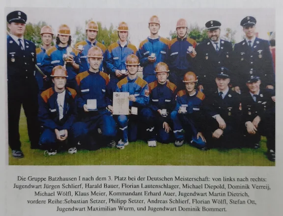 3. Platz bei der Deutschen Meistrschaft beim Bundeswettbewerb der deutschen Jugendfeuerwehren 2001.jpg