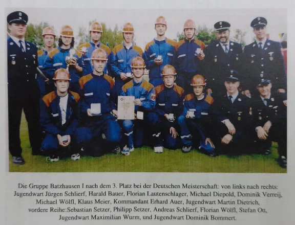 3. Platz bei der Deutschen Meistrschaft beim Bundeswettbewerb der deutschen Jugendfeuerwehren 2001.jpg